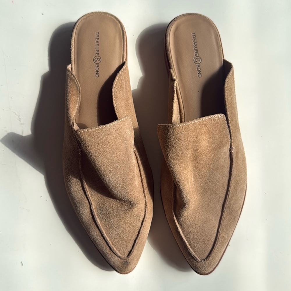 Treasure and bond leather slides size 10